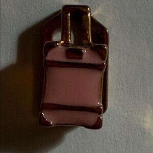 Elegant Pink and Gold Bracelet Charm